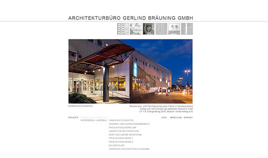 Webpräsenz Architekturbüro Gerlind Bräuning GMBH