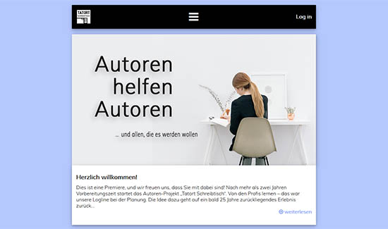 Internet-Portal für Autoren Tatort Schreibtisch